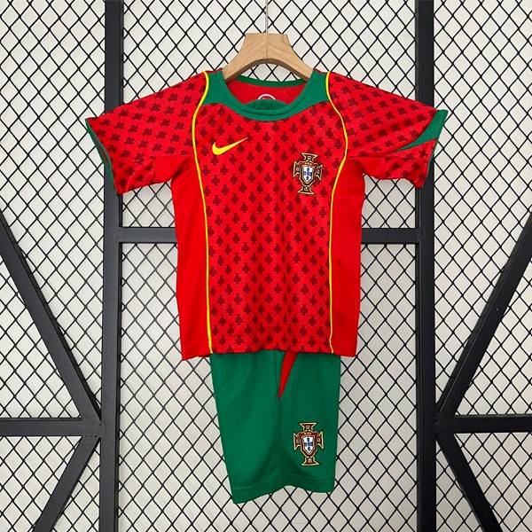 Camiseta Portugal 1st Niño Retro 2004